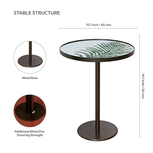 Glass Mosaic Side Table